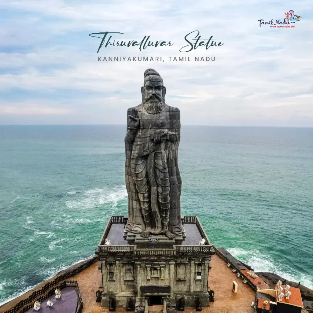 Thiruvalluvar Statue in Kanyakumari